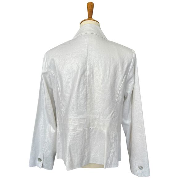 NWT Vintage Feminine Studio JPR Iridescent Pearl Blazer Size L - Picture 5 of 8